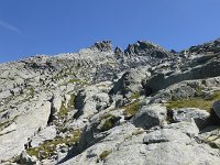 P1080563  Der Klettergrat zum Vorgipfel des Piz Cressim.